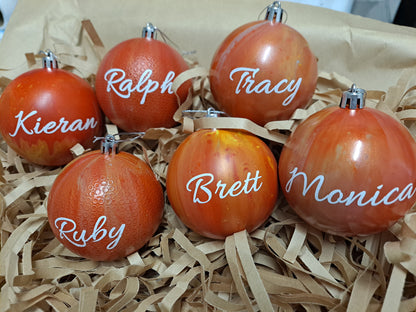 Personalised Christmas Baubles