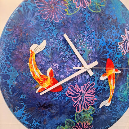 Koi Pond - 40cm Clock