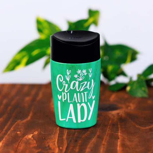 Crazy Plant Lady - Coffee Travel Cup with Pop Up Lid