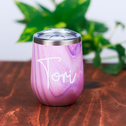 Wine and Drink Tumbler with Slide Lid