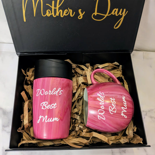 Coffee Crazy 2 Piece Drinkware Gift Set - Mother's Day Edition