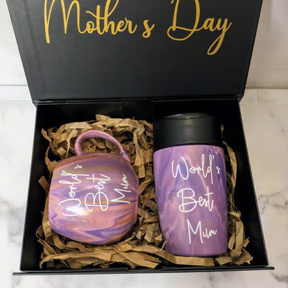 Coffee Crazy 2 Piece Drinkware Gift Set - Mother's Day Edition