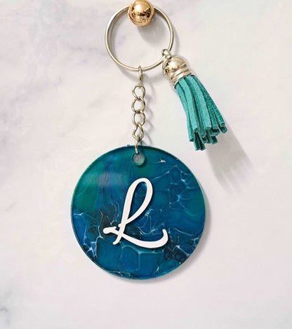 Bag Tag with Personalised Name Lilly Loves Gifts Peacock 