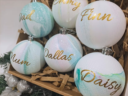 Personalised Christmas Baubles